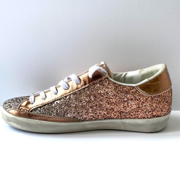 SOLD GOLDEN GOOSE Super Star in Silver/Peach - MSRP $695.00 - used once - Picture 7 of 8